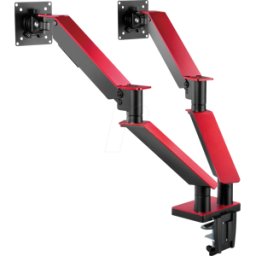 MYWALL MYW HL25-2L - Soporte para monitor, 2 pantallas, 17" - 35", 330 mm, 2x USB 3.0