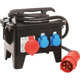 AS SCHWABE AS-SCHWABE 60555 - Distribuidor de corriente para obras CEE móvil M4 32 a, 2