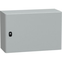 SCHNEIDER ELECTRIC NSYS3D4625P - Carcasa de acero S3D puerta completa con placa de montaje 400 x