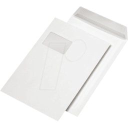 FREI UMS 3550-250 - Bolsas portadas con ventana, DIN C4, autoadhesivas, blancas