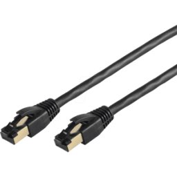 SHIVERPEAKS SHVP BS08-41055 - Cordón de conexión, Cat.8,1, F/FTP, 5,0 m, negro