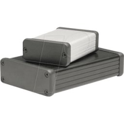 HAMMOND MANUFACTURING 1455K1202 - Carcasa de perfil, 1455 K, 120 x 78 x 43 mm, plateada