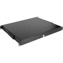 ROLINE 26210268 - Bandeja para teclado de 19", 1U, con cerradura, negra