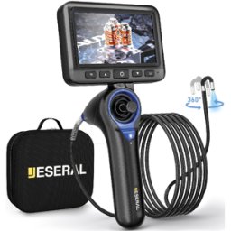 JESERAL JS460-DT - Endoscopio, monitor 5'', Ø 6,2 mm, cámara móvil 360