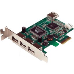 STARTECH.COM ST PEXUSB4DP - Tarjeta PCIe, 4 puertos USB 2,0, perfil bajo