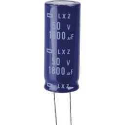 EUROPE CHEMI-CON RAD LXZ 50/1K8 - ELKO, 1800 MICRAS, 50 V, 105 °C.