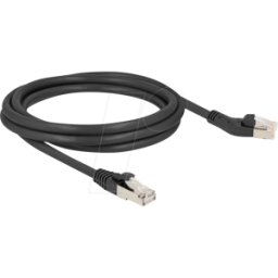 DELOCK 80615 - Cable de red RJ45 Cat.6A S/FTP macho 45° en ángulo izquierdo a m
