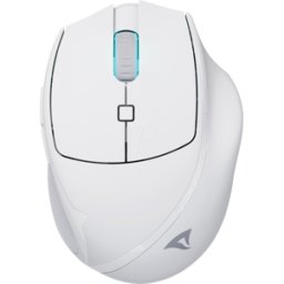 SHARKOON SHARK M25W WS - Ratón (ratón), radio/USB, RGB, blanco