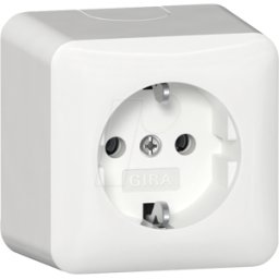GIRA 4440 13 - Toma de corriente con toma de tierra de 16 a / 250 V~ con placa