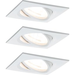 PAULMANN PLM 93490 - Foco empotrado led NOVA 3 x 6,5 W, 2700 K, blanco mate