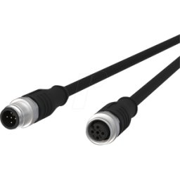 METZ CONNECT MC 142MGA12100 - Cable de sensor, M12, 5 polos, ac > KU, 10 m
