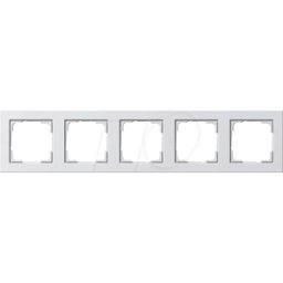 GIRA E2 RA5 RWG - Marco E2 Puro blanco brillante, 5 veces