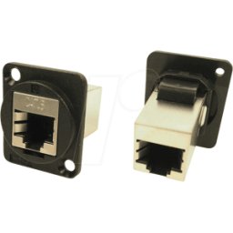 CLIFF CP30222SX - Adaptador RJ45 de montaje en placa frontal, Cat.6, serie FT
