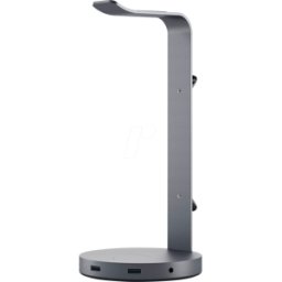 ST-UCHSHM - SATECHI soporte de auriculares de aluminio / hub, gris