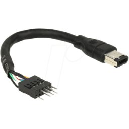 DELOCK 82379 - Conector macho Firewire a de 6 patillas > conector macho de post