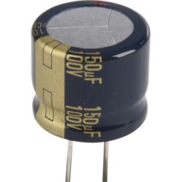 PANASONIC FC-A 150U 100 - Elko radial, 150microF, 100V, 105 °C, ESR baja, AEC-Q200