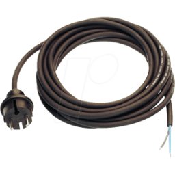 GOOBAY NKBK H05VV 2M1,5 - Cable de red, conector con contacto de protección, 2 m, n