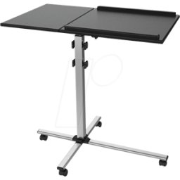 TECHLY ICA-TB-TPM-2 - Carro para proyector y portátil, 10 kg, negro