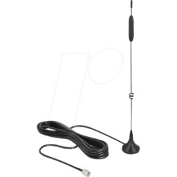 DELOCK 12420 - Antena GSM con base magnética, 4G, 5 dBi, 3 m