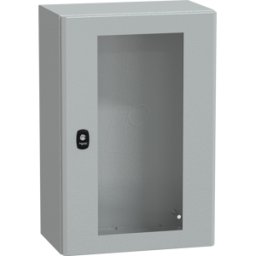 SCHNEIDER ELECTRIC NSYS3D6425T - Carcasa de acero S3D puerta tspt sin placa de montaje 600 x 400