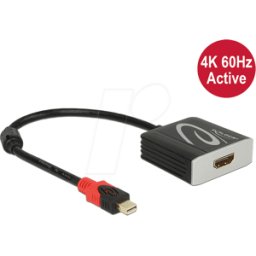 DELOCK 62735 - Adaptador DisplayPort, conector Mini DP 1.2 a toma HDMI