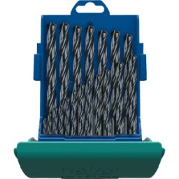 HELLER BOHRERSATZ S-19 - Juego de brocas de acero, HSS, 19 unidades