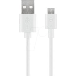 GOOBAY 38666 - Cable de carga y sincronización, USB-a -> micro USB, 2,0