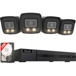 HILOOK HIL IK28P-480B - Grabador de vídeo en red, incluyendo 4 cámaras bal