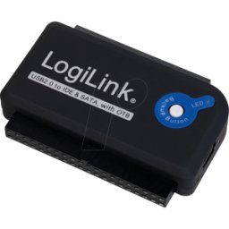 LOGILINK AU0006D - Adaptador USB 2.0 > IDE/SATA con función de copia de segurida