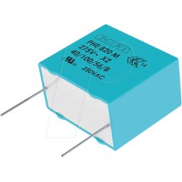 KEMET PHE820 1,0U 300 - Condensador antiparasitario, X2, 1,0 microF, 300 V, RM 27,5, 100