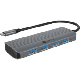 ICYBOX ICY IB-DK4022A-C - USB 3.0 Hub, 4x USB-A, mit HDMI & 100 W PD