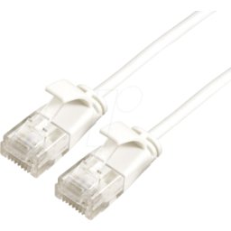 ROLINE 21150978 - Cable de conexión Cat.6a, UTP, LSOH, SLIM, blanco, 0,15