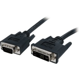 STARTECH.COM ST DVIVGAMM2M - Cable de monitor, DVI 12 + 5 macho a VGA macho, 2 m..