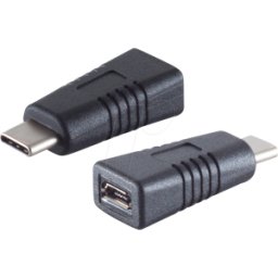 SHIVERPEAKS SHVP BS13-20014 - Adaptador USB 2,0, conector C a conector Micro B.