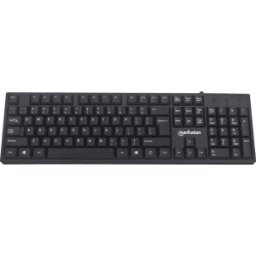 MANHATTAN 179324 - Teclado, USB, negro, diseño:de