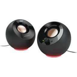 CREATIVE PEBBSSW - Altavoces, PC, estéreo, USB-C, RGB, negro