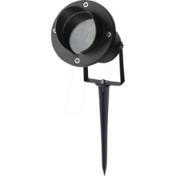 V-TAC VT-7572 - Proyector de jardín, base GU10, negro, IP65