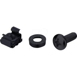 ROLINE 26505006 - Conjunto de tuercas de jaula M5, 100 piezas, negro