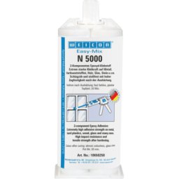 WEICON KLEBER MIX METAL - Adhesivo epoxi, Easy-Mix Metal, gris, 50 ml