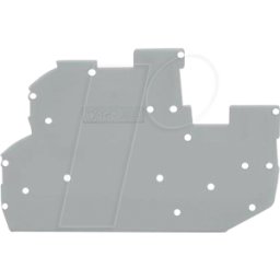 WAGO 2022-2291 - Placa final e intermedia, 1 mm de grosor, gris