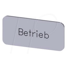 SIEMENS BZS SI BETRIEB - Placa de identificación, plateada, FUNCIONAMIENTO