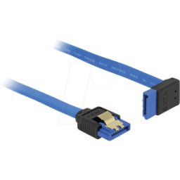 DELOCK 84996 - SATA 6 Gb/s toma recta > SATA TOP socket 30 cm azul