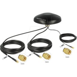 NAVILOCK 12457 - Antena GPS, conector SMA, uso en exteriores