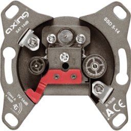 AXING SSD 5-14 - Toma de antena, SAT, pasante, 14 - 16 dB