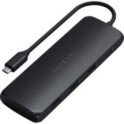 SATECHI ST-UCHSEK - Adaptador multipuerto híbrido USB-C, 250 GB, negro