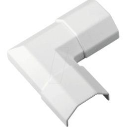 GOOBAY CAB 90782 - Canal de cables pieza angular, 33 mm, blanco