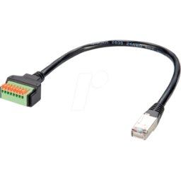 ROLINE 12021171 - Adaptador de cable RJ45 enchufe / bloque de terminales, 15 cm