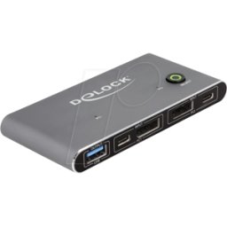 DELOCK 18646 - 2-port KVM switch, DisplayPort