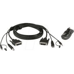 ATEN 2L-7D02UDX2 - Cable KVM, DVI, audio, USB, 1,8 m