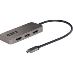STARTECH.COM ST MST14CD123HD - Adaptador de conector USB C a 3 HDMI, 4K.
